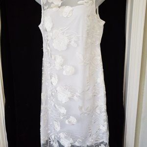 Calvin Klein Cream Lace  Sheath Dress